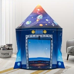 Tente pliable portable sur le thème de l'espace, château de prince et de princesse, tente de jeu pop-up, tente tipi pour une utilisation en intérieur et en extérieur - Product Image 5