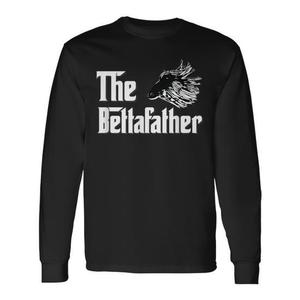 T-shirt a maniche lunghe The Bettafather con design Betta Fish Dad - Product Image 1