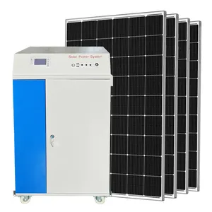 4kw Groothandel In Één Generator Op Zonne-Energie 4000 Watt Off-Grid Thuis Zonne-Energie Opslagsysteem Draagbare Krachtcentrale