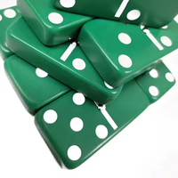 Jeu de dominos double six personnalisé, blocs de dominos multicolores et logo pour jouer au jeu de dominos