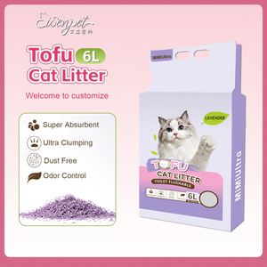 100% Natural Biodegradable Tofu <b>Cat</b> Litter Sustainable Eco-Friendly Flushable Fast Clumping Pet Cleaning Products Wholesale - Product Image 1