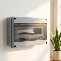 Boîtier de jonction électrique extérieur gris HT-12 Lihon IP65 résistant aux intempéries en plastique ABS pour instruments électroniques et PV