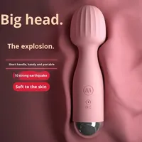 Masseur vibrant rechargeable portable pour femmes, jouet sexuel en silicone, chargement USB, design étanche