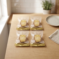 Sacs de boulangerie entièrement transparents avec fermeture à clip 20*30cm pour pain et pâtisserie, minimalistes et écologiques, vente directe d'usine, personnalisables