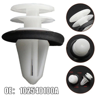Clips de fixation de garniture de porte en nylon à pousser W711521S300/102540100A/11519031 avec joint d'étanchéité pour remplacement Ford/GM/Tesla