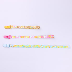 Cadena para Chupón de Bebé con Clip y Soporte para Mordedor, Impresión a <span class=keywords><strong>Doble</strong></span> Cara en Material de Poliéster - Product Image 2