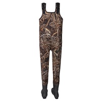 Waders de pêche imperméables de haute qualité pour hommes, isolation 1600g, waders à bottes intégrées, camouflage, néoprène, waders de chasse au canard