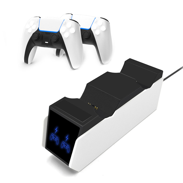 Factory Cheap Dual Fast Charging Dock Stand Led Indicators Controller Charger Station for Ps5