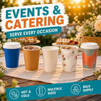 Gobelets à café jetables de luxe, écologiques et biodégradables, avec logo personnalisé, en papier de qualité alimentaire pour fêtes - Fournisseur en gros