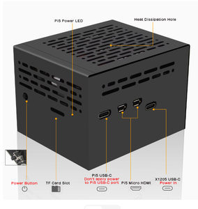 บอร์ดจัดการพลังงานสำรอง (<span class=keywords><strong>UPS</strong></span>) สำหรับ Raspberry Pi 5 รุ่น X1205-C1 พร้อมเคสโลหะอะลูมิเนียมระบายความร้อนได้ดีเยี่ยม โมดูลอิเล็กทรอนิกส์และชุดอุปกรณ์ - Product Image 2