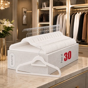 LYDHoome Perchas de Terciopelo Antideslizantes para Hotel, de un Solo Nivel, con Gancho Giratorio de 360 Grados, Ahorro de Espacio, Organizador de Armario - Product Image 2