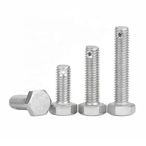 M6 - M16 Stainless Steel 304 Hex Bolts With Hole Through The Shank/Head