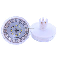 Source de lumière ponctuelle E14 RGBW 60mm 24V programmable automatiquement, étanche IP66, CRI 90 élevé, éclairage LED pour manèges de parc d'attractions 5W