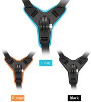 Support de caméra d'action anti-dérapant Support de téléphone portable Support de mentonnière de casque de moto pour DJI GoPro Hero