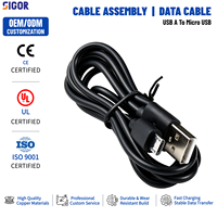 Câble de charge rapide USB-A Micro-USB 2A avec gaine en PVC flexible pour téléphones Android, imprimantes et appareils – Chargement et transfert de données