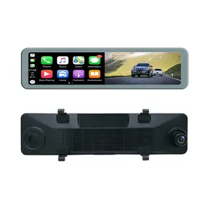 4K Wifi Dashcam Draadloze Carplay Bedrade Android Auto Achteruitkijkspiegel Auto Dvr Video Record Reverse Camera View Backup Spiegel Achter camera