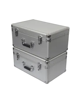 Caixa de transporte de alumínio personalizada profissional, estojo grande de alumínio para armazenamento de ferramentas e instrumentos