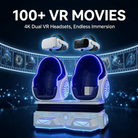 Simulateur de vol VR 9D en forme d'œuf, machine de balade VR pour parcs d'attractions et équipements de divertissement intérieurs