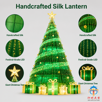 LED-Weihnachtsbaum-Lichterkette für den Außenbereich mit Geschenkbox-Dekorationen für Einkaufszentren, Plätze und Feiertagsveranstaltungen
