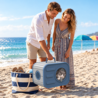 Maison de transport portable pour chat en PP, abri pour animaux de compagnie avec poignée et ventilation, idéal pour les voyages et la maison, pour chats et petits animaux