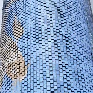 Panneaux de façade cinétiques en acier inoxydable et cuivre |   Mur anti-corrosion durable et personnalisé activé par le vent pour l'architecture moderne - Product Image 6