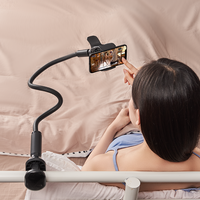 Support de téléphone portable universel à col de cygne 360 support de téléphone Flexible support paresseux support à bras longs avec chargeur usb