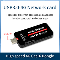 Dongle CAT16 2. 2 4G LTE con ranura para tarjeta SIM Tarjeta de red inalámbrica USB compatible con AT Command/SMS/Call/Linux
