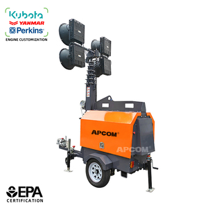 Promotion : Générateur Diesel Solaire Mobile Perkins 3kW 3,6m avec Projecteur LED 100W pour Opérations de Construction Extérieures - Product Image 1