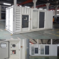 Générateur diesel silencieux en conteneur, vente en gros, alimenté par un moteur Cummins, 1000 kW, 1250 kVA, 1 MW, générateurs diesel
