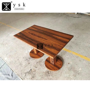 Mesas de Comedor Cuadradas de Madera de Palisandro Santos Hechas a Medida para 4 Personas, Diseño para Hoteles y Restaurantes de Lujo DT-1019 - Product Image 3