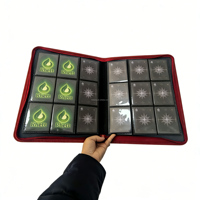 Carpeta y Porta Tarjetas de Crédito Personalizable, Portátil, de Cuero PU, con Bloqueo RFID, Diseño de Carga Superior y Cierre de Cremallera