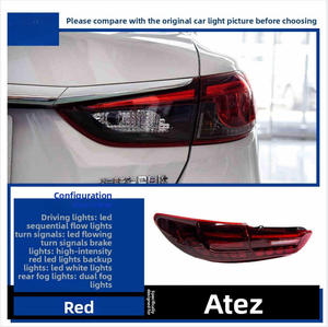 Gruppo Luci Posteriori LED Modificate per Mazda 6 Atenza 2013-2019, Stile Squame di Drago <span class=keywords><strong>Maserati</strong></span>, <span class=keywords><strong>Nero</strong></span> Fumé, Elegante e ad Alte Prestazioni - Product Image 4