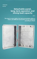 Caja de Conexiones FA17 de Aluminio Fundido con Acabado Arenado YQWEIG, Sin Nivel de Protección IP, 250x190x68mm, Sellado de Cables para Exteriores, China Continental