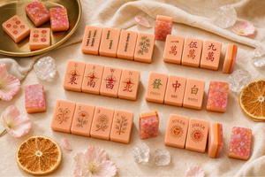 Jeu de Mahjong américain de 166 tuiles en acrylique gravé, personnalisable avec étiquette privée, fabricant - Product Image 4