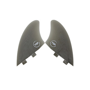 Ailerons de planche de surf Upsurf K2 en fibre de verre, texture sablée, base 6.3, double quille, gouvernail arrière - Product Image 5