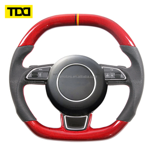 Volante de Fibra de Carbono TDD Compatible con Audi S3 8P S4 B8 S5 S6 S7 S8 A3 8V A3 8P A4 B8 A5 B8 A6 C7 A7 C7 A8 D4 Q3 Q5 Q7 - Product Image 1