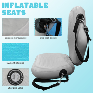 Asiento Inflable de PVC de Alta Calidad para Kayak y Tabla de SUP, Modelo JFS JDSB01, Capacidad para 1 Persona, Deportes Acuáticos al Aire Libre, Navegación - Product Image 5