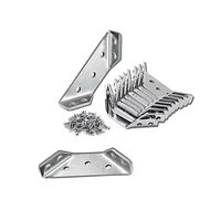 Support d'angle en acier inoxydable sur mesure, robuste et solide, pour étagères en bois, coins de meubles en métal, supports d'angle droits