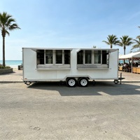 Remorque alimentaire mobile, chariot à café vintage, remorque de concession pour la restauration de boissons