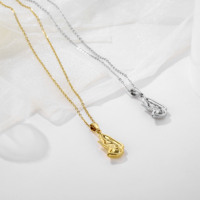 Bijoux Hiphop pendentif aile d'ange breloques 18K plaqué or en acier inoxydable plume pendentifs collier Vintage aile chaîne collier