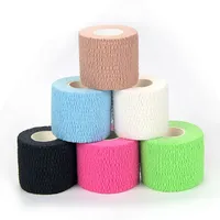 Bande de sport LEAB 5 cm en coton avec crochet pour le pouce, bandes adhésives élastiques légères pour poignets, protection des doigts pour la musculation et le fitness