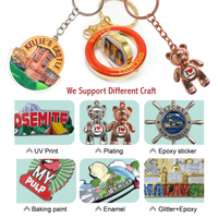 Venta al por mayor nuevo diseño de Metal y cuero Pu llavero logotipo personalizado espacios en blanco llaveros de Metal Spinner llaveros Tractor llavero de Metal