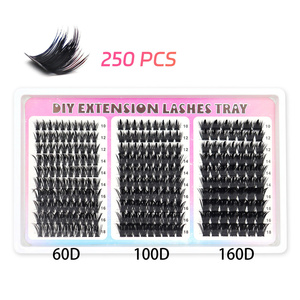 Eyelash Extensions Wispy Natural DIY Individual <b>Lashes</b> Dense Spiky <b>Cluster</b> <b>Lash</b> Black10-18mm 60D 100D 160D 200D 300D - Product Image 5