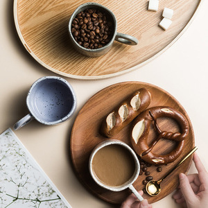 Taza de Cerámica Estilo Instagram de Primera Calidad, con Asa Plana, Diseño de Sésamo, Gran Venta - Product Image 3