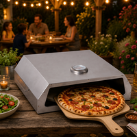 Four à pizza portable d'extérieur SEJR en acier inoxydable avec contrôle de la température et sécurité haute pression