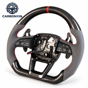 Volante de Fibra de Carbono para Audi A4 B8 B9 A3 8p A6 RS3 Q3 A1 A5 C6 C7 C7.5 C8 B6 B7 B8.5 8v RS5 RS6 RS7 S5 S6 S7 A7 A8 D3 A6 - Product Image 6