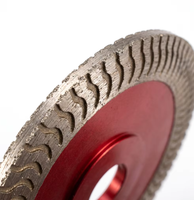 Disque de découpe diamanté pour céramique et porcelaine, à bord turbo, super fin, brasé, haute performance