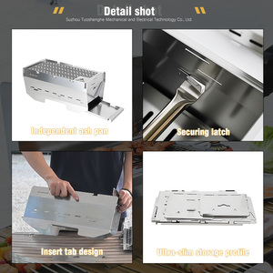 Parrillas Profesionales de Acero Inoxidable para Barbacoa Yakitori para <span class=keywords><strong>Restaurante</strong></span> Japonés con Certificación CE - Product Image 3