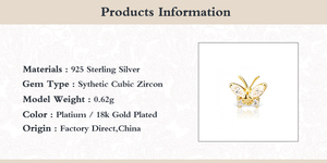 Bijoux turcs en argent sterling S925, boucles d'oreilles clous amusantes en forme de papillon et d'œil de cheval avec diamant, pour piercing d'oreille - Product Image 5