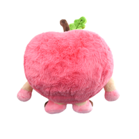 Peluche Monstre Pomme Personnalisée ODM OEM, Poupée en Peluche Fruitée de Dessin Animé, Douce et Moelleuse, Cadeau pour Enfants, Vente en Gros Noël